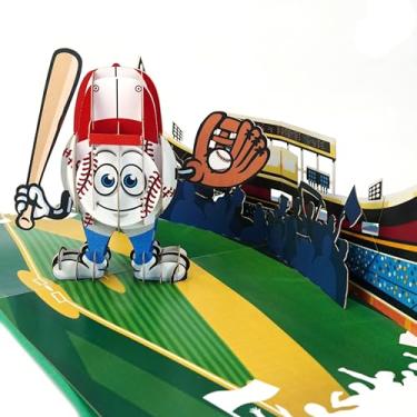 Imagem de CUTE POPUP - Cartão de Dia dos Pais, Cartão Pop Up de Beisebol, Cartão Pop Up Esportivo, Cartão de Aniversário de Beisebol, Cartão Pop Up de Dia dos Pais, Presente Perfeito para Papai, Avô, Amigos ou