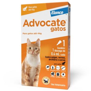 Imagem de Advocate Antipulgas Bayer para Gatos de até 4 Kg - 0,4 mL