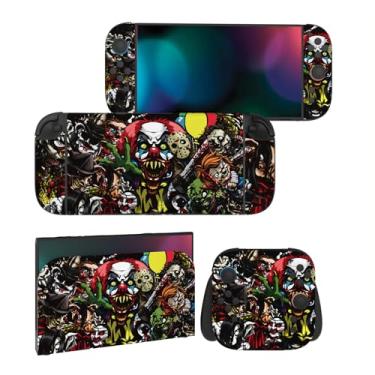 Imagem de PlayVital for Nintendo Switch 2 Skin Full Set (2-Pack) - Protective Vinyl Decal Stickers for Switch 2 Console, Joycons, Handle Grips & Dock | No Residue, Anti-Scratch - Scary Party