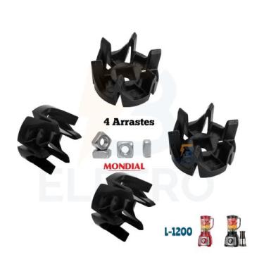 Imagem de 4 Arrastes do Copo Liquidificador Mondial Turbo L-1200
