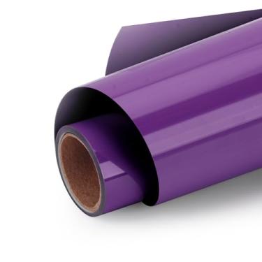 Imagem de HYQJJ Rolo De Vinil Roxo Para Transferência Calor, 12" X 5 Pés Htv Camisetas E Superfícies Lisas, Compatível Com Todas As Máquinas Corte, Fácil Cortar Ervas Daninhas, Design Perfeito.