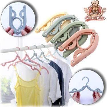 Imagem de Cabide Roupa De Plastico Dobravel Colors 43Cm - Bons Cheff