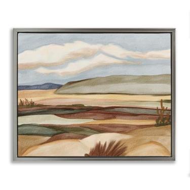 Imagem de Stupell Industries Arte de parede em tela flutuante cinza tradicional Wild Western View por Nikita Jariwala, 78 x 63 cm