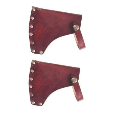 Imagem de TEAMWILL 2 Peças De Suporte Couro Portátil Cordão Lâmina Bainha Cabeça Capa Adequada Para Machado