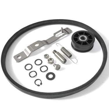Imagem de Kit de substituição de polia intermediária de arruela 959P3 compatível com sistemas de lavanderia ALLIANCE Speed Queen SWNYC2HP115TW02 LWN432SP113TW01, 959P3 kit de alavanca e tensor de correia para