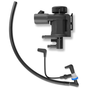 Imagem de 7L1Z-9H465-B 4x4 Válvula de purga solenoide a vácuo e BL34-7A788-AA kit combo de válvula de retenção de tubo de linha de vácuo de cubo de travamento automático, serve para Ford F150 2011-2014 Lincoln