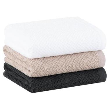 Imagem de JOGO PANO DE PRATO 3 PEÇAS 48/71 - BUDDEMEYER: Branco 1011 Bege 2032 e