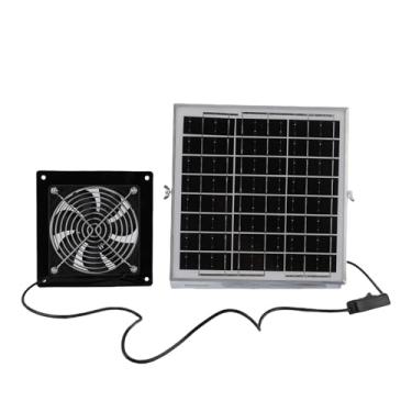 Imagem de Zerodis Equipamento de Ventilador de Exaustão Com Energia Solar Equipamento de Ventilação do Painel Solar Kit de Ventilador Clima Projeto de Fãs de Exaustão para Galinheiro Galinheiro Galpão Casa de