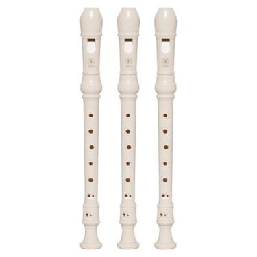 Imagem de Kit 3 Flautas Doce Soprano Barroca Em C YRS-24B Yamaha
