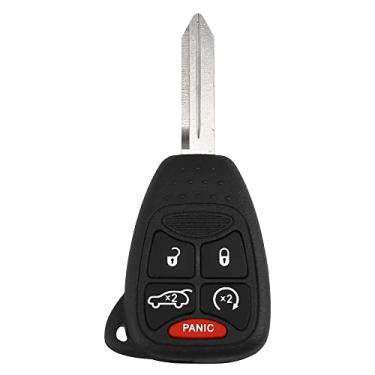 Imagem de X AUTOHAUX OHT692714AA 315 MHz Substituição Keyless Entry Remote Car Key Fob para Dodge Avenger 2008-2013 para Dodge Charger 2005-2007 5 botões com chave de porta