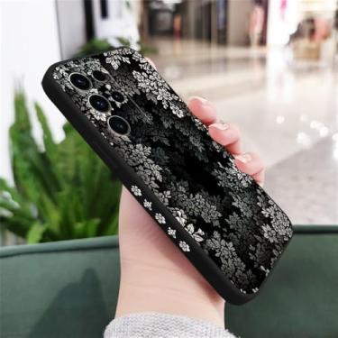 Imagem de Capa de telefone para Samsung Galaxy S24 S23 S22 S21 S20 S10 S10E Ultra Plus FE Note 20 Ultra 10 Plus, preta, para Galaxy Note 10 Pro