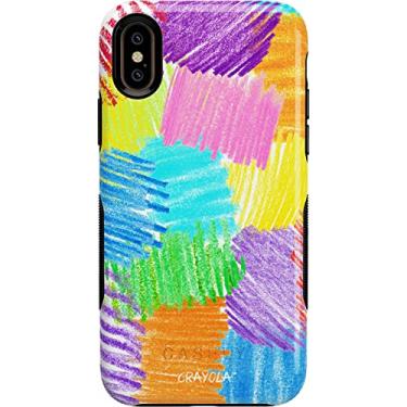 Imagem de Casely Capa de celular ousada para iPhone X/XS | Scribble Me That | Crayola Rainbow Pencil Case