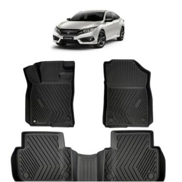 Imagem de Tapete Automotivo Assoalho 3d Civic G10 2017 / 2022 Completo - Suits