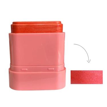 Imagem de Blush Stick Formato Coração ou Tradicional Alta Pigmentação e Acabamento Iluminado (Bastão Lua e Neve 03)