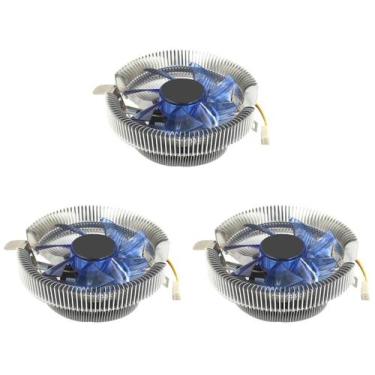 Imagem de Kit 3 Cooler Processador CPU para AMD e Intel 775 1150 1151 1155 1156 