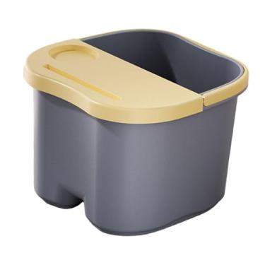 Imagem de MotiveTech Bacia para pedicure, leve, para mulheres e homens, resistente, banheira para imersão de pés, unhas e tornozelos, Azul