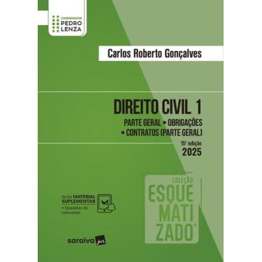Imagem de Livro - Direito Civil - Vol.1 - Coleção Esquematizado - 15ª Edição 202