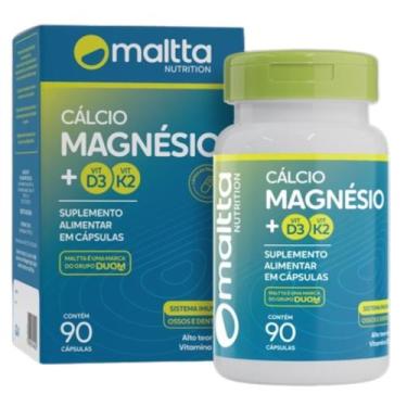 Imagem de Cálcio com Magnésio Vitaminas D3 e K2 90cps Maltta - Duom