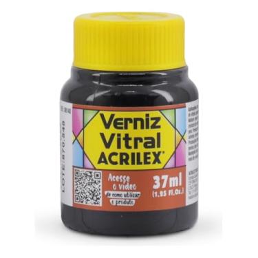 Imagem de Verniz Vitral Para Artesanato Acrilex 37ml Escolha A Cor Perfeito para Copos Garrafas Vaso Outras Perfeito para Copos Garrafas Vasos e Outras Ele Transforma Suas Peças Em Verdadeiras Obras De Arte, Simulando (Siena Natural - 539)
