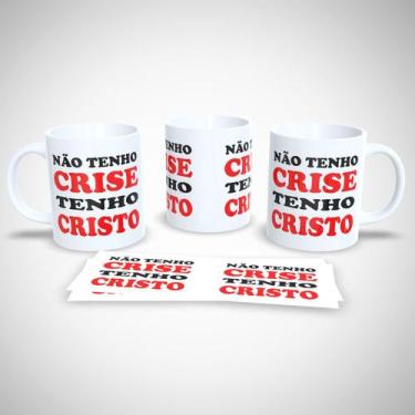 Imagem de Caneca de Porcelana Decorada 325ml Frases Religiosas - Generic