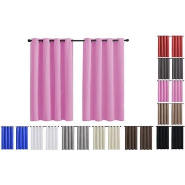 Imagem de Cortina Janela Tecido Alice Com Ótimo Caimento 2,60 X 1,40m Altura - C