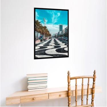 Imagem de Quadro Decorativo Foto Calçada Copacabana - 70x50cm - Quadros On-line,