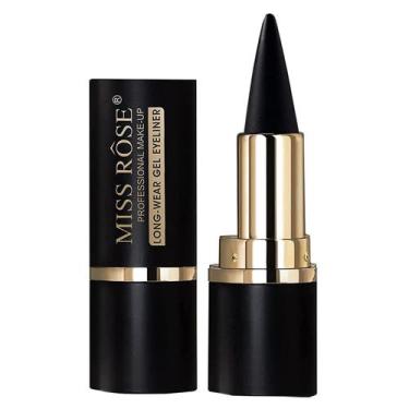 Imagem de Delineador em gel Miss Rose M Black Smudge Proof para mulheres