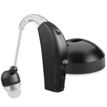 Imagem de Amplificador de audição MedCA Digital Recarregável BTE MZB-17 Preto