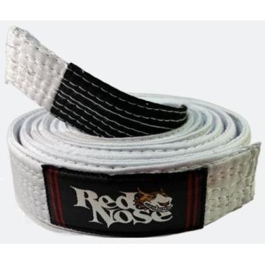 Imagem de Faixa Jiu-Jitsu Red Nose Adulto  Branca A2
