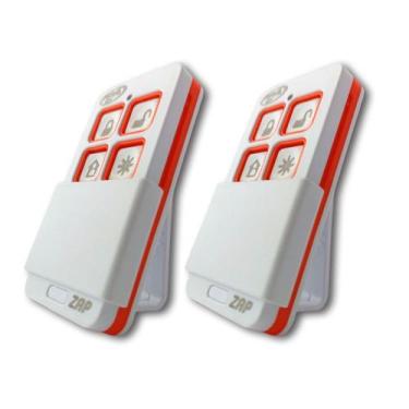 Imagem de Kit 2 Controles Remoto 433,92 Tx Zap 4 Teclas Alarme Portão Automático