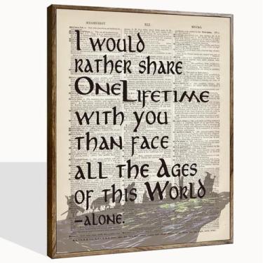 Imagem de Pôster emoldurado O Senhor dos Anéis Arwen 'Eu prefiro compartilhar' -