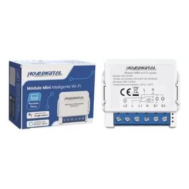 Imagem de Interruptor Wi-fi Mini 2 Canais Nova Digital Ms104b Tuya - NovaDigital