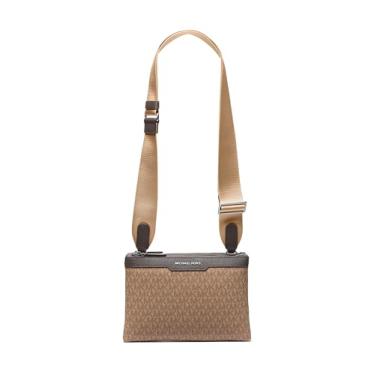 Imagem de Michael Kors Bolsa tiracolo Hudson Accordion, ferragem de bronze leve/assinatura Husk