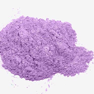 Imagem de Slice of the Moon: Pó de mica roxo pálido 15 g, mica mineral natural, grau cosmético para batom, brilho labial, bombas de banho, resina epóxi, pó para blush facial, lápis de olhos, pigmentos para