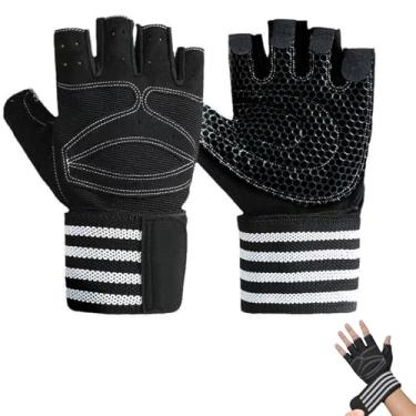 Imagem de Luva Academia Feminina, Luva de Dedo, Ciclismo Masculina, Feminina Meio Dedo, Barra para Musculação (X-Grande)