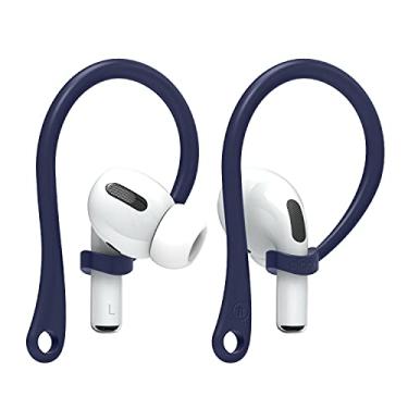 Imagem de elago Ganchos de ouvido compatível com AirPods Pro 3 e Pro 2 e Pro, 4, 3, 2 e 1, acessórios para fones de ouvido, antiderrapante, design ergonômico, ajuste confortável (Jean Indigo) [patente