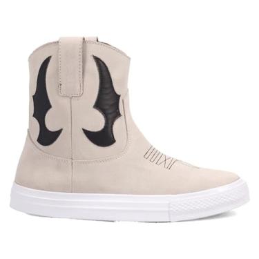 Imagem de Dingo Bota feminina Ollie Western, branca, 39, Branco, 9.5