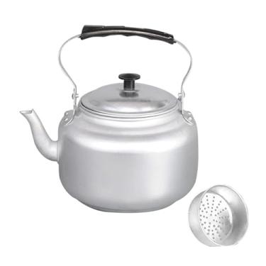 Imagem de ＫＬＫＣＭＳ Chaleira de água para fogão, chaleira de chá, utensílios de cozinha para chá de fervura rápida com filtro para camping, casa, caminhadas, hotel, 0.8l