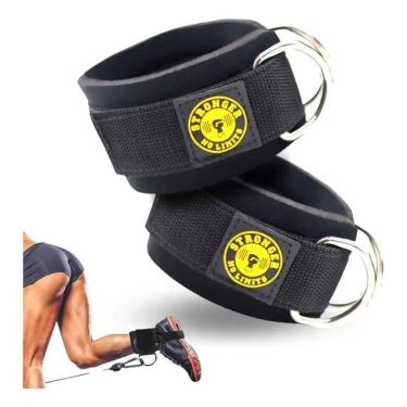 Imagem de 2X Puxador Caneleira Academia Cross Over Gluteo Ajustavel Pa