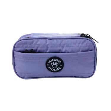 Imagem de Estojo Multi Lilás Minnie Mouse Escolar Com Matelassê Xeryus