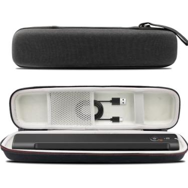 Imagem de Capa rígida ES-50 compatível com scanner de documentos EPSON Workforce ES-50/ES-55R/ES-60W/ES-65WR/DS-30/DS-70/DS-80W, textura avançada, à prova de poeira, à prova d'água e à prova de quedas (preto)