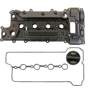 Imagem de MILIPARTS Tampa de válvula de motor Upgread Aluminimun compatível com Hyundai Accent Sonata Veloster 2011-2017 Kia Forte Forte Koup Rio Soul 1.6L Substitui 22410-2B610