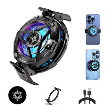 Imagem de Cooler Gamer para Celular Modelo SL17 RGB Magnético Resfriamento com A