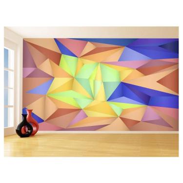 Imagem de Papel De Parede 3D Geométrico Formas Linhas Cor 3,5M Gmt132