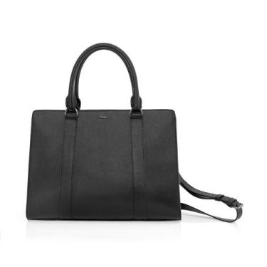 Imagem de Bolsa de Couro Preto para MacBook, Olivia, Originais iPlace