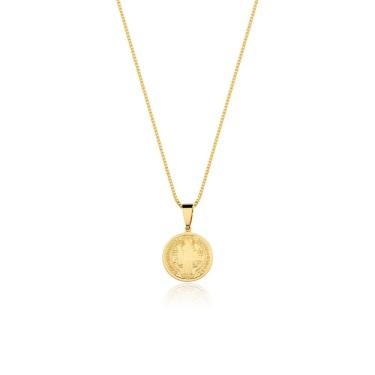 Imagem de Colar Infantil Medalha São Bento pequena