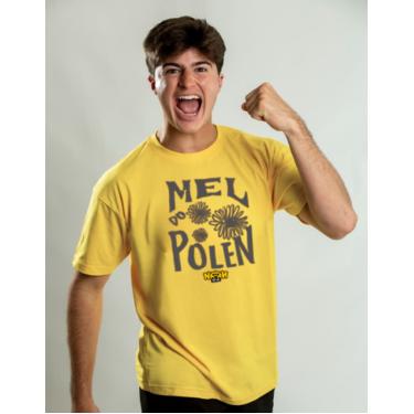 Imagem de Camiseta Algodão Amarela Manga Curta Natan por Aí Mel Polen