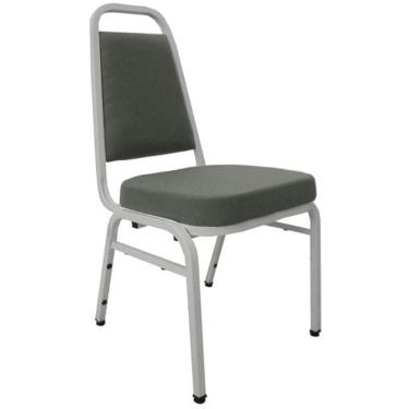 Imagem de Cadeira Empilhável para Auditórios Linha Hotel Plus Cinza
