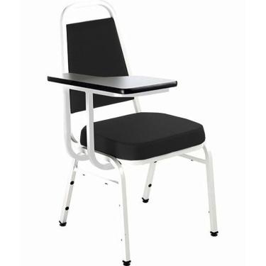 Imagem de Cadeira Universitária Empilhável Linha Hotel Plus Preto