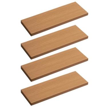 Imagem de 4 Prateleiras Mdf 30x60cm para Sala Sem Suporte 18mm - Bella Decor Bra